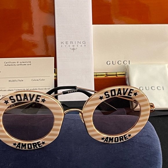 Gucci unisex round sunglasses - Picture 6 of 16